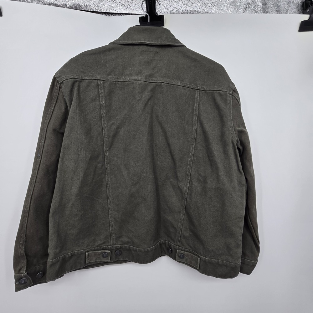 Line of Trade The Montana Canvas Trucker Jacket Men 2XL Ranger Green Casual Work - Picture 10 of 12